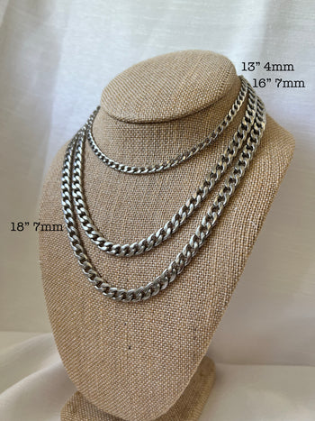 Flat Curb Chain Choker