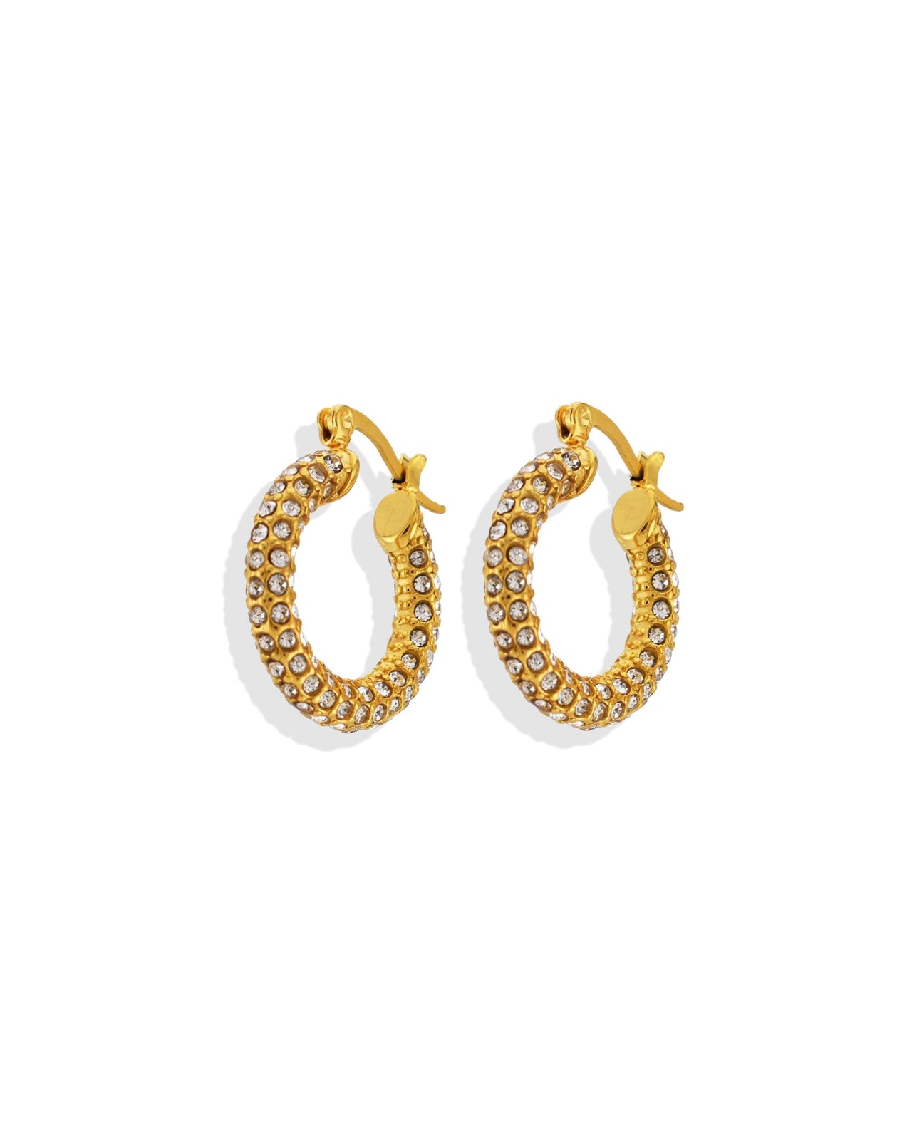 Crystal Embellished Hoops