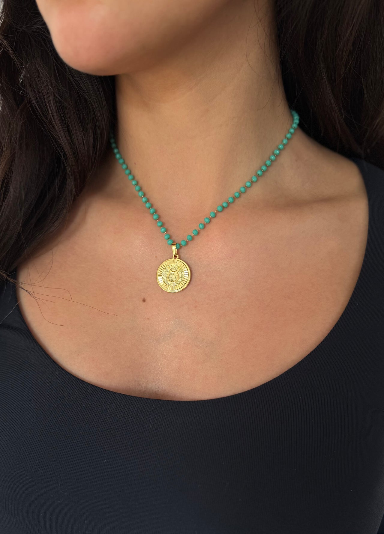 Green Zodiac Necklace