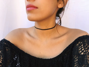 Black Leather Choker