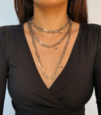 Chunky Paperclip Necklace