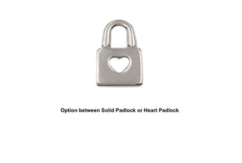 Silver Paperclip Padlock Necklace