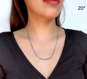 3.5mm Curb Chain Necklace