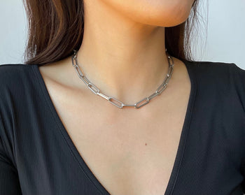 Chunky Paperclip Necklace