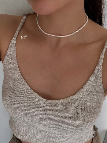 Dainty Seed Pearl Necklace