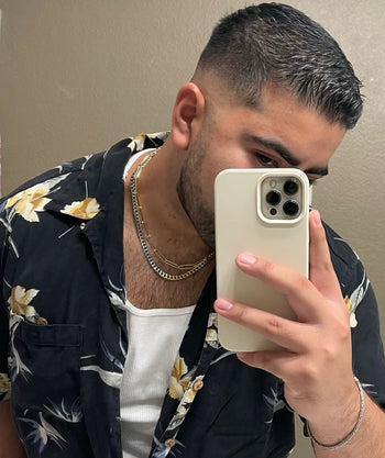 Thin Gold Paper Clip Chain Necklace