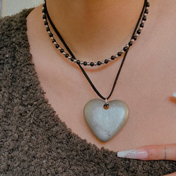Black Agate Toggle Necklace
