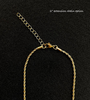 Gold Rope Chain Necklace
