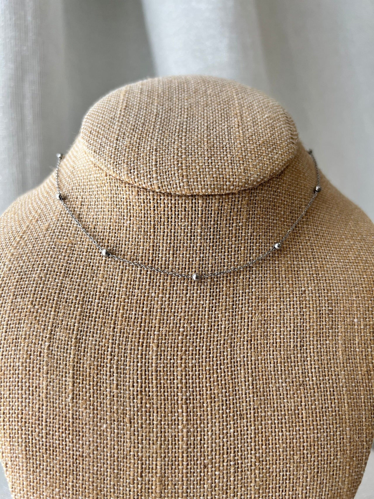 Silver Dainty Satellite Chain