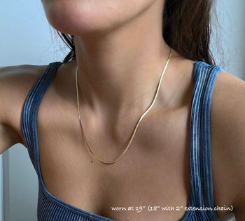 Daintiest Snake Chain Gold