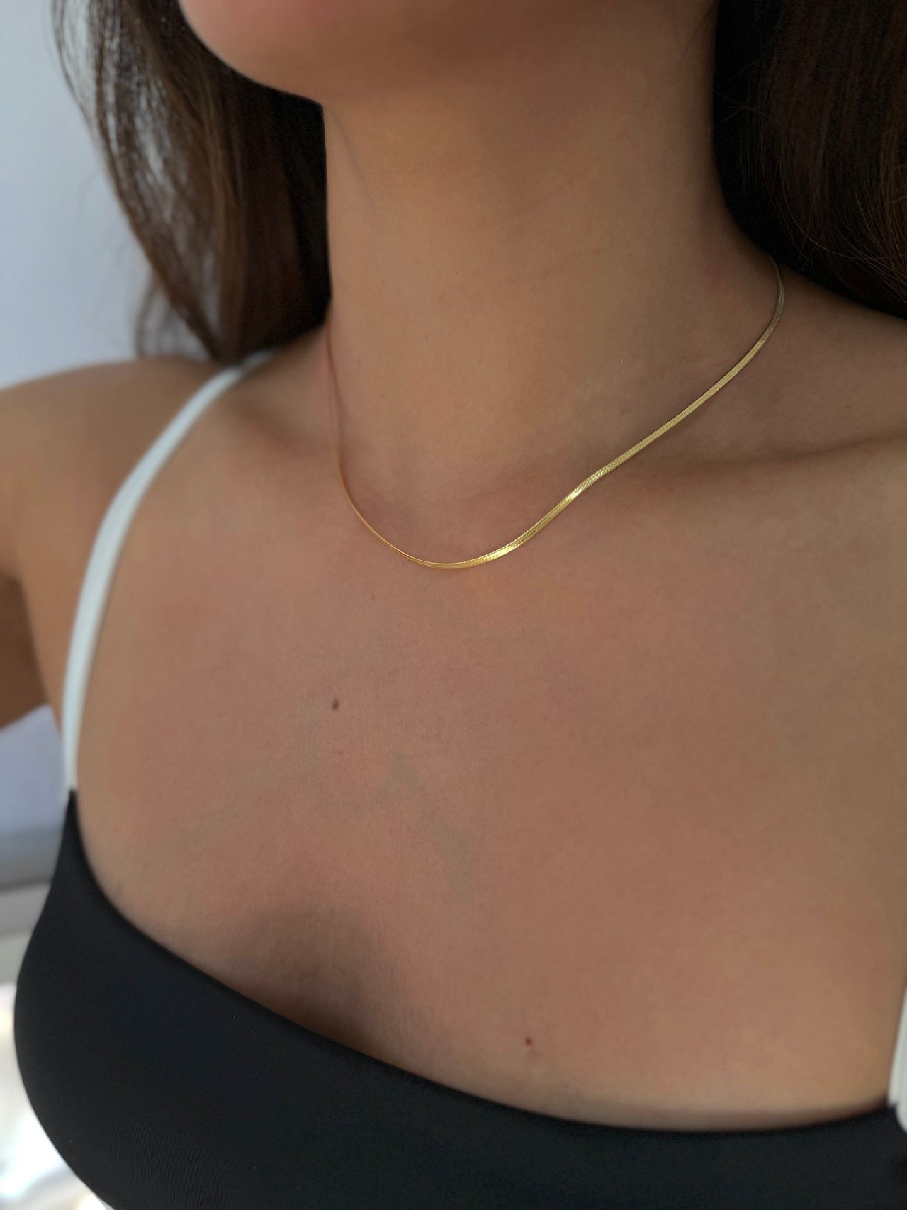 Daintiest Snake Chain Gold