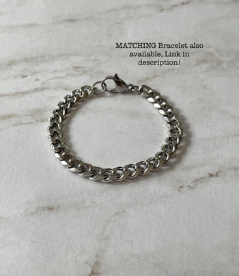 Curb Chain Padlock Necklace