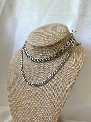 Flat Curb Chain Choker