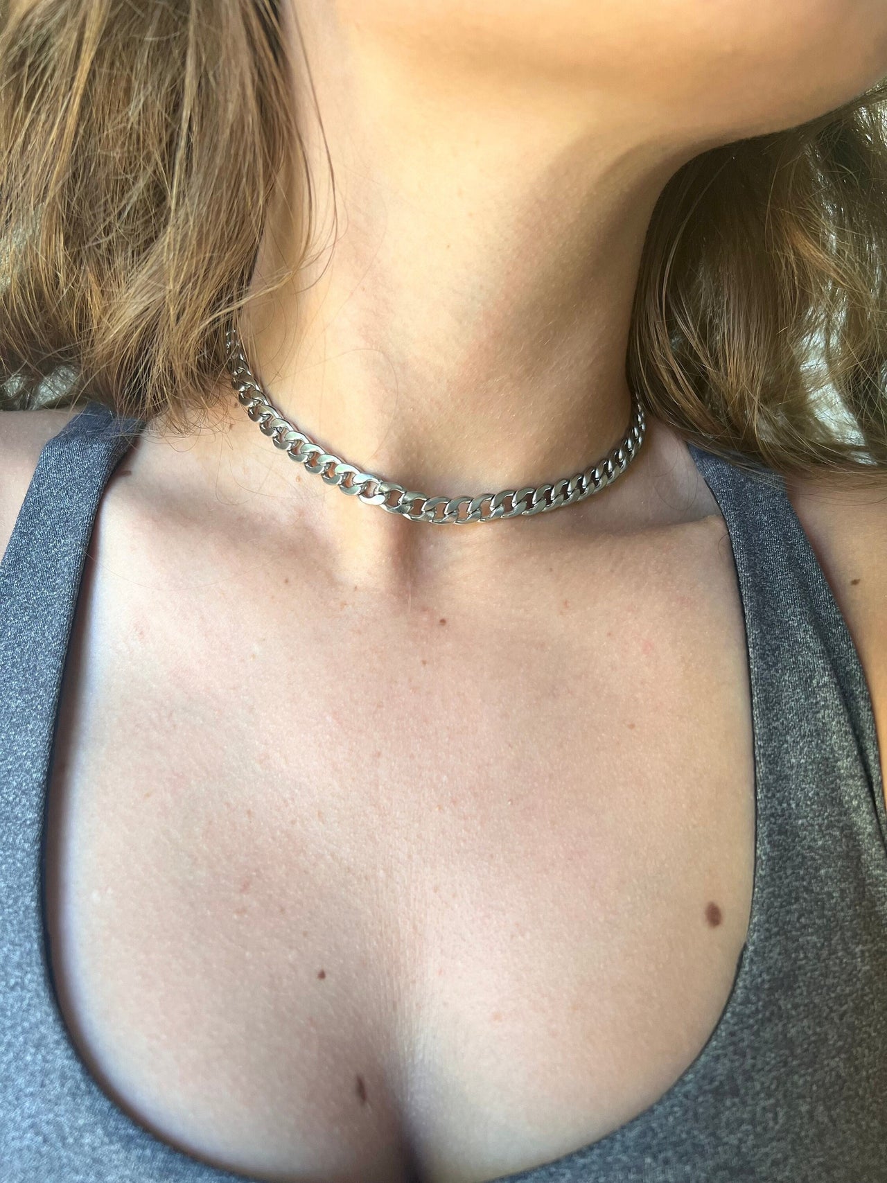 Flat Curb Chain Choker