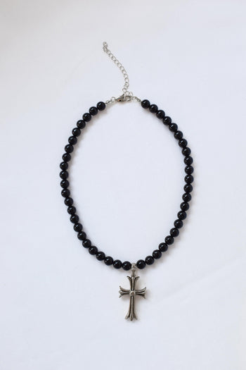 Black Agate Natural Stone Necklace